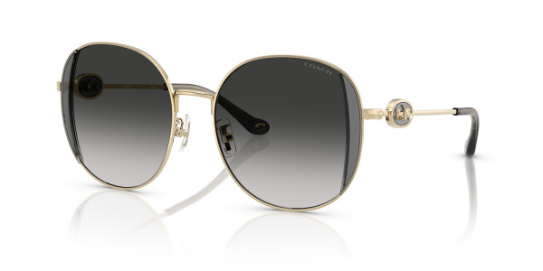 Coach HC7176B CAD73 Sunglasses, 900536 CAD73 SHINY LIGHT GOLD / LILAC (GOLD)
