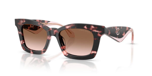 Giorgio Armani AR8235U Sunglasses, 50018E BLACK CLEAR GRADIENT DARK GREE (BLACK)