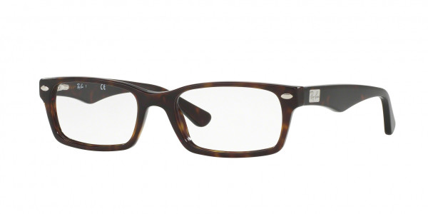 Ray-Ban Optical RX5206 Eyeglasses, 2034 BLACK ON TRANSPARENT (BLACK)