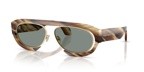 Giorgio Armani AR8239 Sunglasses, 5001/1 BLACK GREY (BLACK)