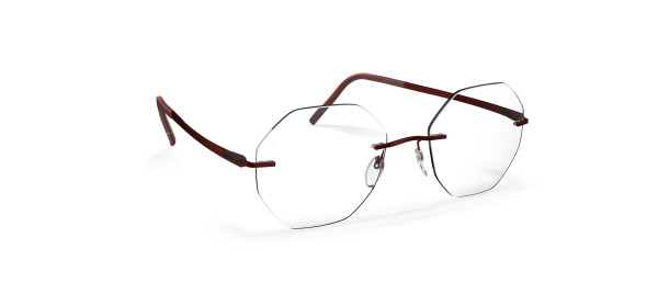 Silhouette The Dawn  5573 NU Eyeglasses, 3040 Warm Burgundy