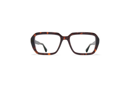 Mykita NAAMA Eyeglasses, C215 Amber Havana/Shiny Silver