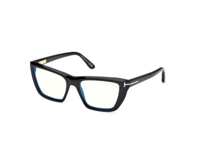 Tom Ford FT6047-B Eyeglasses, 001 - Shiny Black / Shiny Black