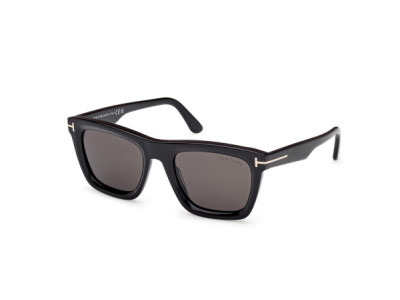 Tom Ford FT1207 LELIO Sunglasses, 01A - Shiny Black / Shiny Black