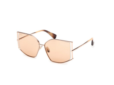 Max Mara MM0142 MENTON-4 Sunglasses, 28E - Shiny Pale Gold / Shiny Pale Gold