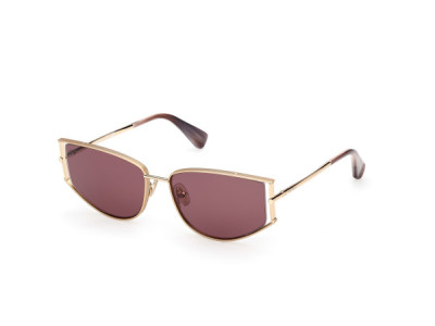Max Mara MM0141 MENTON-3 Sunglasses, 30A - Shiny Deep Gold / Shiny Deep Gold