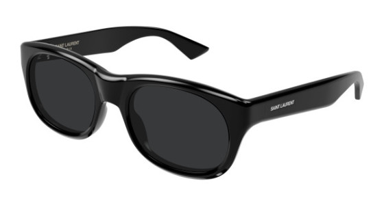 Saint Laurent SL 815 ROMY Sunglasses, 001 - BLACK with BLACK lenses