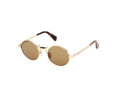 Max Mara MM0127 SAFIYE Sunglasses, 30L - Shiny Deep Gold / Shiny Deep Gold