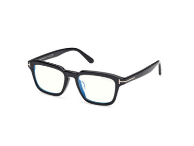 Tom Ford FT6032-F-B Eyeglasses, 001 - Shiny Black / Shiny Black