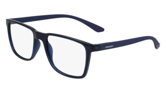 Calvin Klein CK19573N Eyeglasses, (405) CRYSTAL BLUE