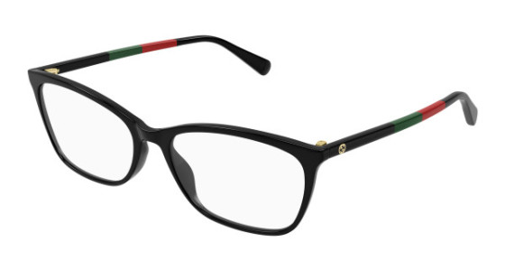 Gucci GG1930O Eyeglasses, 003 - BLACK with TRANSPARENT lenses