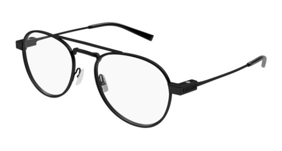 Saint Laurent SL 708 OPT Eyeglasses, 001 - BLACK with TRANSPARENT lenses