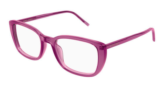 Saint Laurent SL 776 Eyeglasses, 009 - PINK with TRANSPARENT lenses
