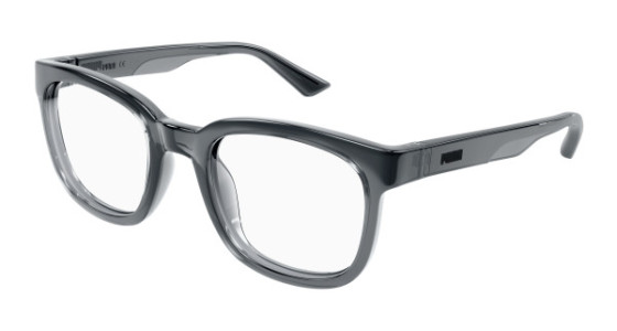 Puma PU0427O Eyeglasses, 001 - GREY with TRANSPARENT lenses