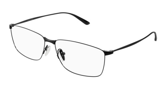 Balenciaga BB0415O Eyeglasses, 001 - BLACK with TRANSPARENT lenses