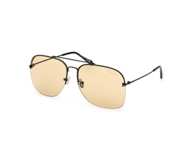 Tom Ford FT0883 MACKENZIE-02 Sunglasses, 12A - Shiny Dark Ruthenium / Shiny Dark Ruthenium