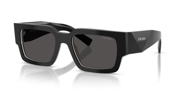 Prada PR B17SF Sunglasses, 16K01O BLACK/PURPLE VIOLET (BLACK)