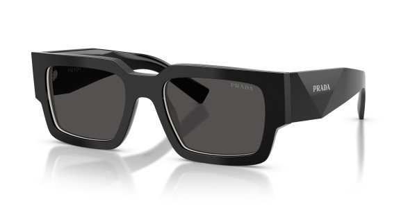 Prada PR B17S Sunglasses, 16K01O BLACK/PURPLE VIOLET (BLACK)