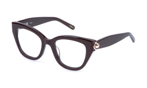 Furla VFU991 Eyeglasses, Black 0700