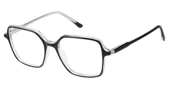 Ann Taylor AT358 Eyeglasses, C01 BLACK/CRYSTAL