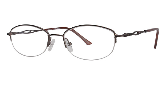 Modern Times CRYSTAL Eyeglasses, Matte Brown