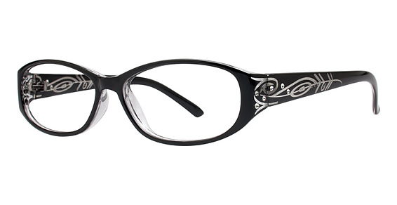 Modern Optical EILEEN Eyeglasses, Black/Crystal