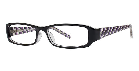 Modern Optical ILLUSION Eyeglasses, Black