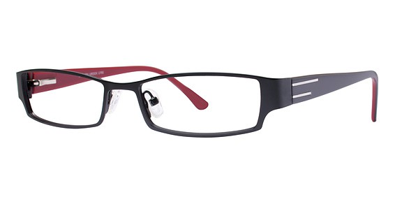 U Rock U760 Eyeglasses, Black/Burgundy