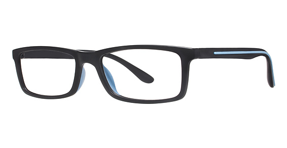 Modz ROANOKE Eyeglasses, Matte Black/Blue