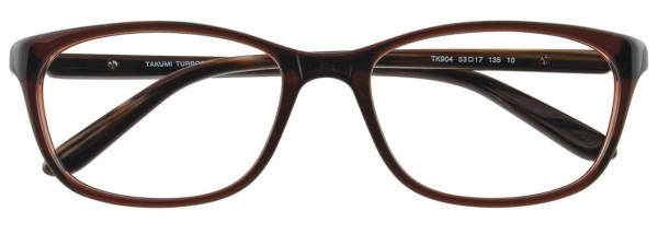 Takumi TK904 Eyeglasses, 010 - Clear Dark Chocolate