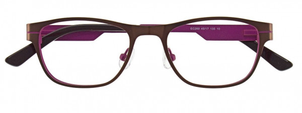 EasyClip EC269 Eyeglasses, 010 - Matt Dark Bronze & Mauve