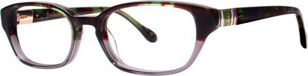 Lilly Pulitzer Alanis Eyeglasses, Green Tortoise