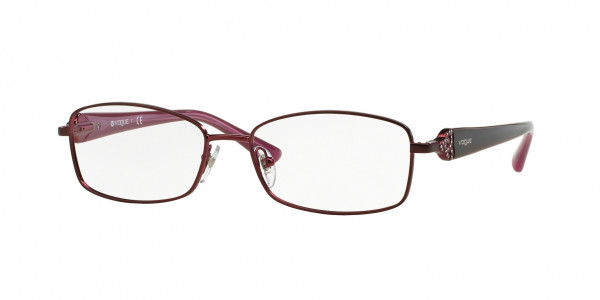 Vogue VO3845B Eyeglasses, 717S MATTE BORDEAUX (RED)