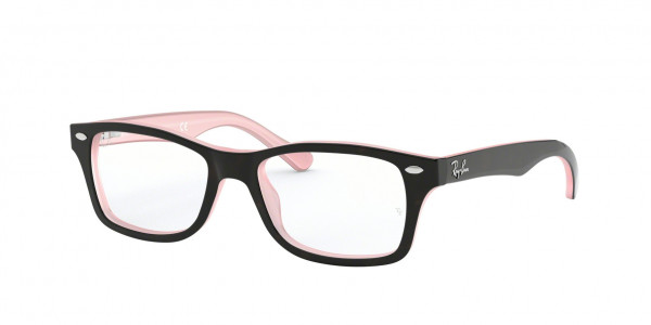 Ray-Ban Junior RY1531 Eyeglasses, 3529 BLACK ON TRANSPARENT (BLACK)