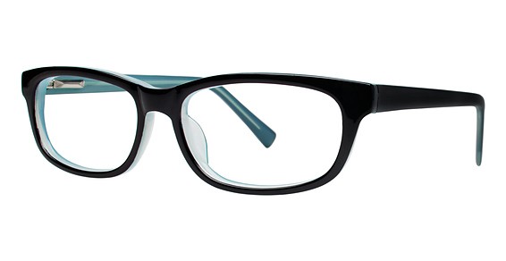 Modern Optical DANCE Eyeglasses, Black/Aqua