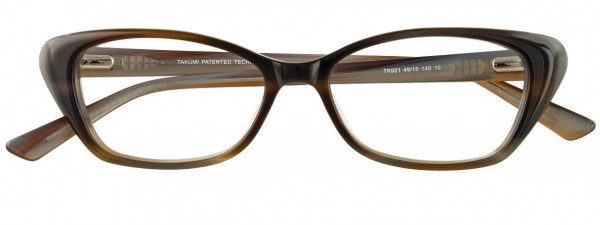Takumi TK921 Eyeglasses, 010 - Marbled Brown & Grey