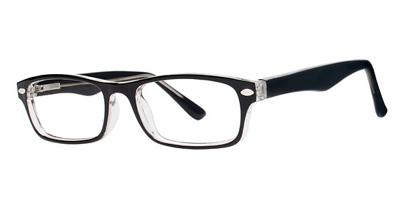 Modern Optical CARE Eyeglasses, Black/Crystal