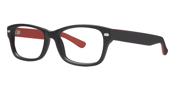 Modz HARTFORD Eyeglasses, Black Matte/Red
