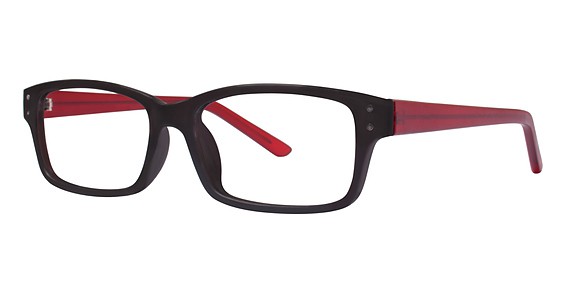 Modern Optical DEFY Eyeglasses, Black/Burgundy Matte
