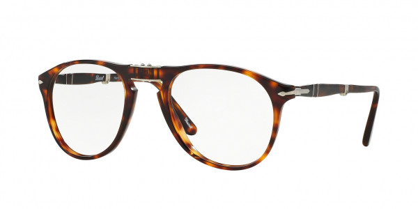 Persol PO9714VM Eyeglasses, 1135 BLACK STRIPED BROWN GREY (BLACK)