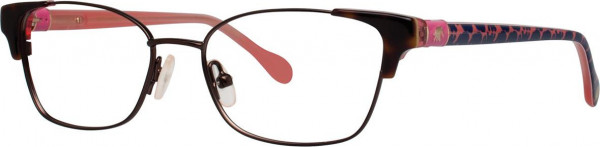 Lilly Pulitzer Girls Sheldrake Eyeglasses, Chocolate