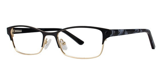 Genevieve IMAGINE Eyeglasses, Matte Black/Gold