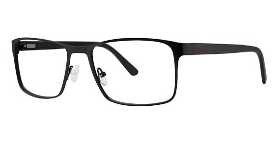 Big Mens Eyewear Club BIG EDGE Eyeglasses, Matte Black/Grey