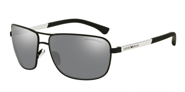 Emporio Armani EA2033 Sunglasses, 309487 RUBBER BLACK GREY (BLACK)