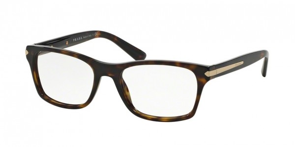 Prada PR 16SVF Eyeglasses, ROK1O1 TOP BLACK/WHITE HAVANA (BLACK)
