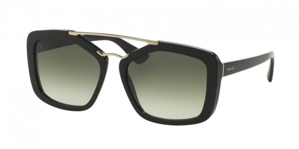 Prada PR 24RSF Sunglasses, 1AB0A7 BLACK (BLACK)