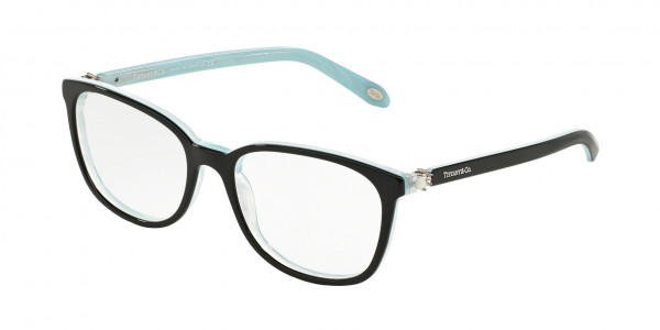 Tiffany & Co. TF2109BF Eyeglasses, 8193 BLACK ON TIFFANY BLUE STRIPED (BLACK)