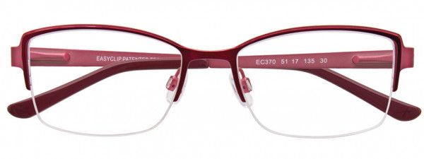 EasyClip EC370 Eyeglasses, 030 - Matt Red & Light Pink