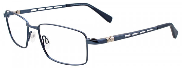 EasyClip EC371 Eyeglasses, 050 - Satin Steelblue
