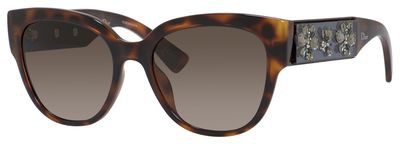 Christian Dior Dior Mercurial/S Sunglasses, 0LMF(HA) Havana Gray